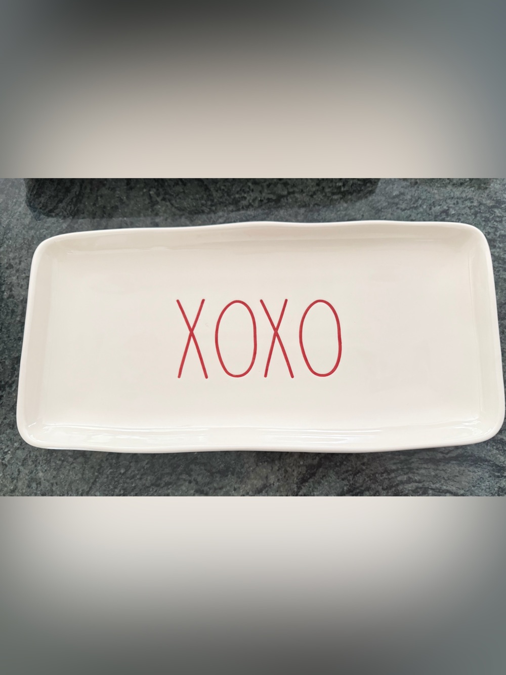 Rae Dunn XOXO Ceramic Serving Platter